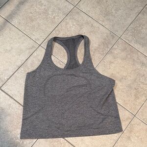 lululemon athletica Charcoal Racerback Tank Top